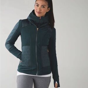 $198 Lululemon Fleecy Keen Jacket III Fuel Green